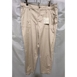 Caffe Marrakesh CMC&R 5 pocket Lyocell Skinny Cargo Pants, Beige, Size 8